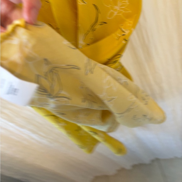 Reitmans Mustard Yellow Floral Halter Dress - Picture 5 of 5